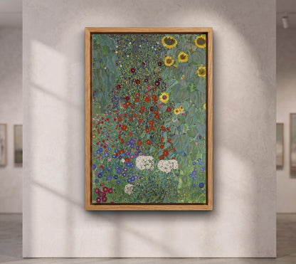 Gustav Klimt Farm Garden with Sunflowers