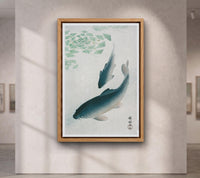 Blue Koi Fish Wall Art