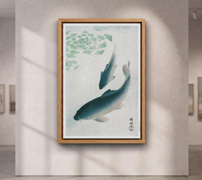 Blue Koi Fish Wall Art