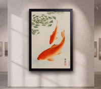 Orange Koi Fish Wall Art
