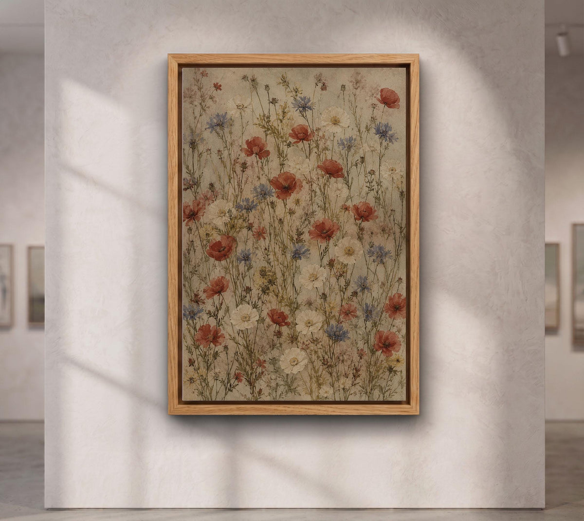 Vintage Wildflower Botanical Canvas