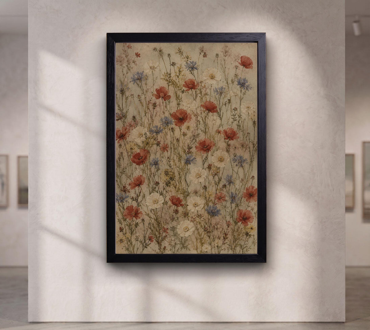 Vintage Wildflower Botanical Canvas