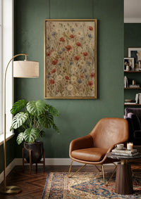 Vintage Wildflower Botanical Canvas
