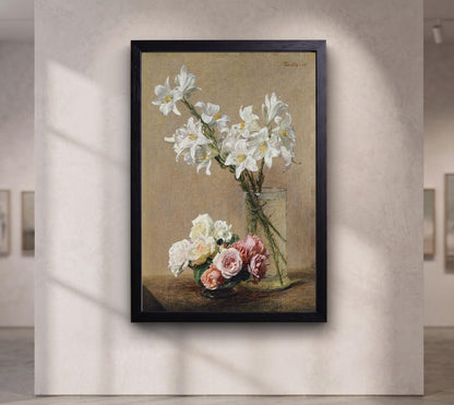 Roses and Lilies (1888)  by Henri Fantin–Latour