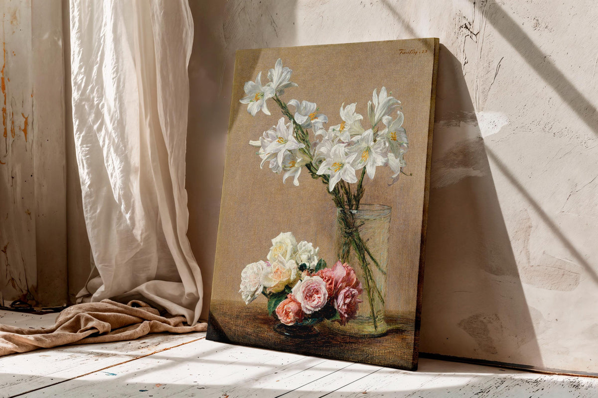 Roses and Lilies (1888)  by Henri Fantin–Latour