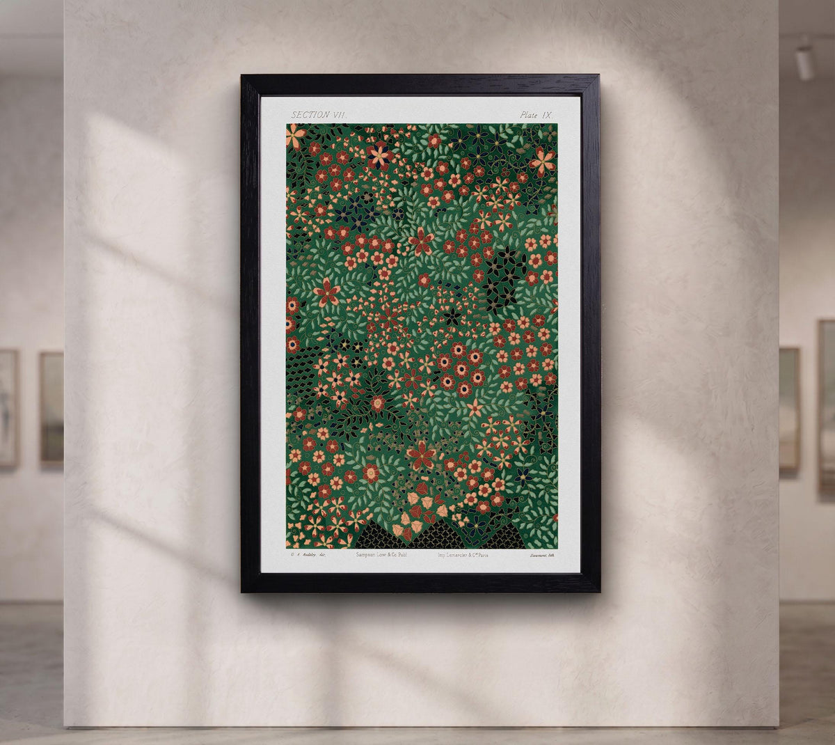Japanese floral pattern from section VII plate IX. by G.A. Audsley