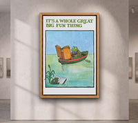 Vintage Frog Reading Poster – Tomi Ungerer