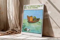 Vintage Frog Reading Poster – Tomi Ungerer