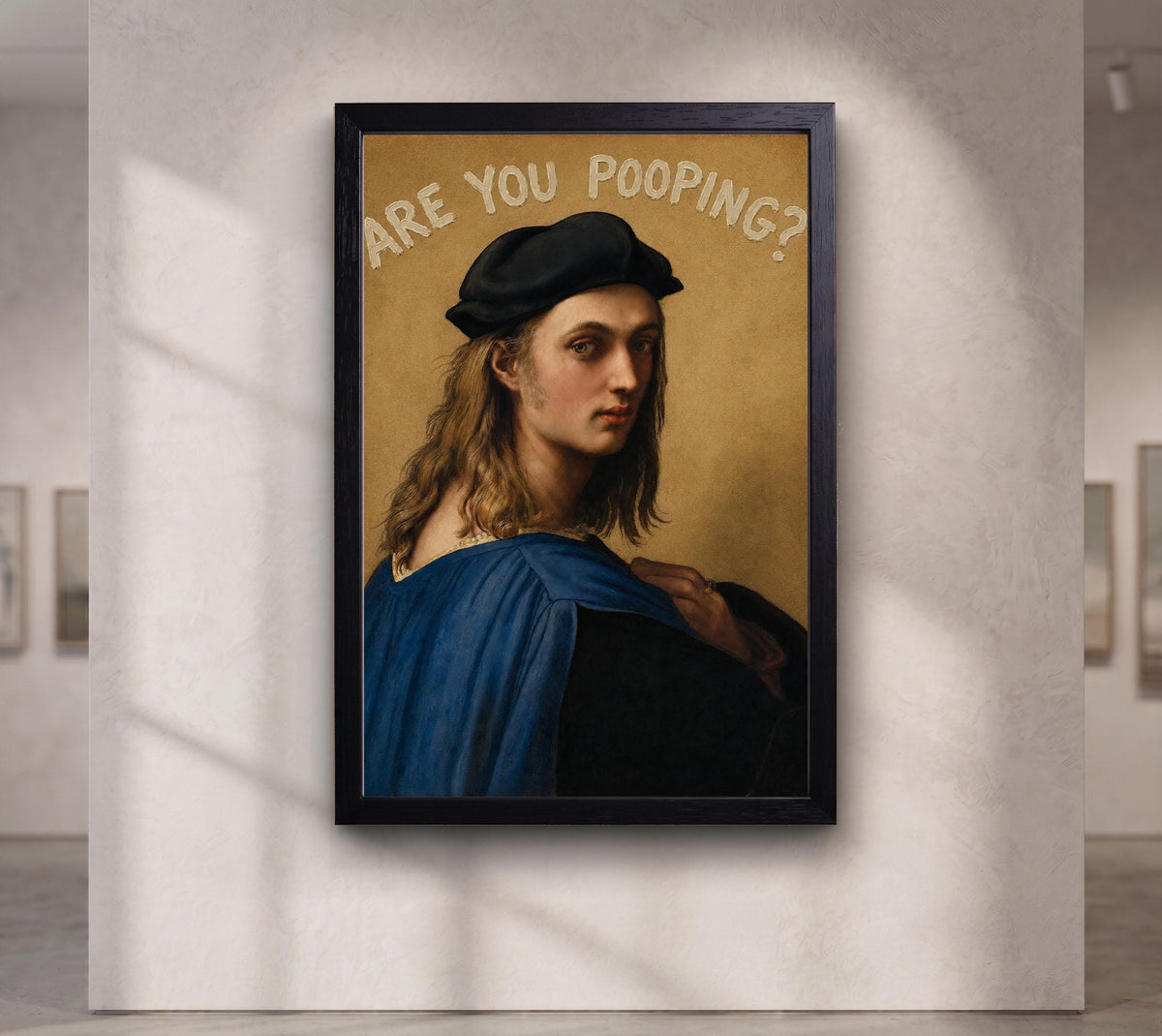 Raphael Self-Portrait Are You Pooping?