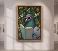 Funny Pigeon Reading Book , Pooping On People