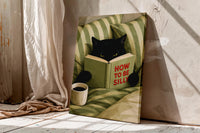 How to Be Silly Black Cat Wall Art