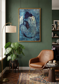 Picasso Blue Nude Canvas Wall Art,Framed Wall Decor