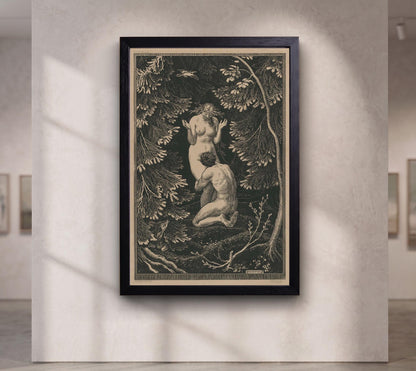 In Paradise by Max Svabinský, The Fruit Was Never an Apple,Mythological Figurative Poster