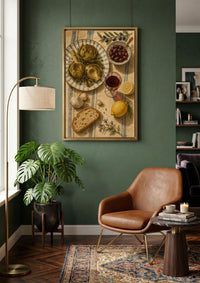 Mediterranean Kitchen Wall Art, Artichoke Still