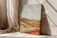 Lone Rider in the Painted Hills, Western Cowboy