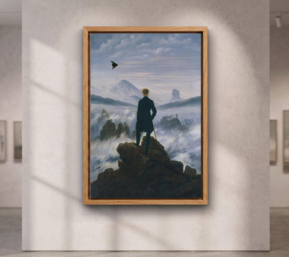 Der Wanderer über dem Nebelmeer and Stealth Plane, Wanderer above the Sea of Fog