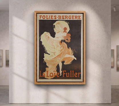 Jules Chéret La Loïe Fuller Folies Bergère Poster, Art Nouveau