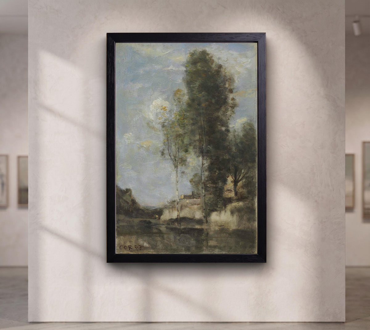 Rustic Landscape by Jean-Baptiste-Camille Corot canvas wall art