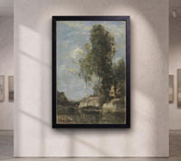 Rustic Landscape by Jean-Baptiste-Camille Corot canvas wall art