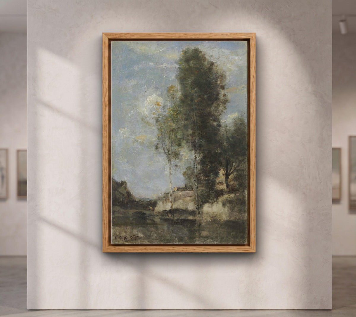 Rustic Landscape by Jean-Baptiste-Camille Corot canvas wall art