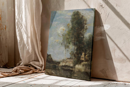 Rustic Landscape by Jean-Baptiste-Camille Corot canvas wall art