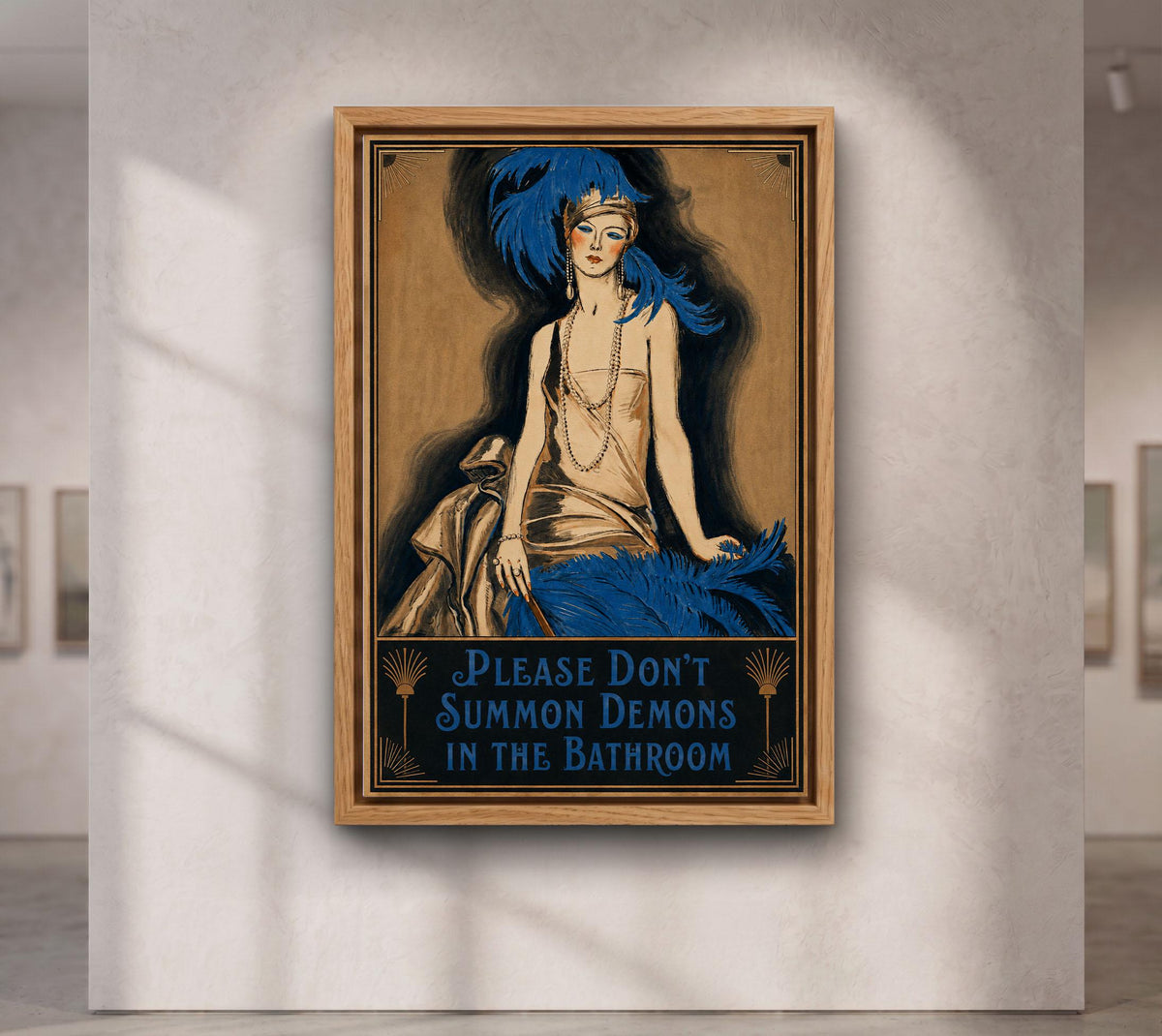 Don't Summon Demons ,Altered art, Witchy decor