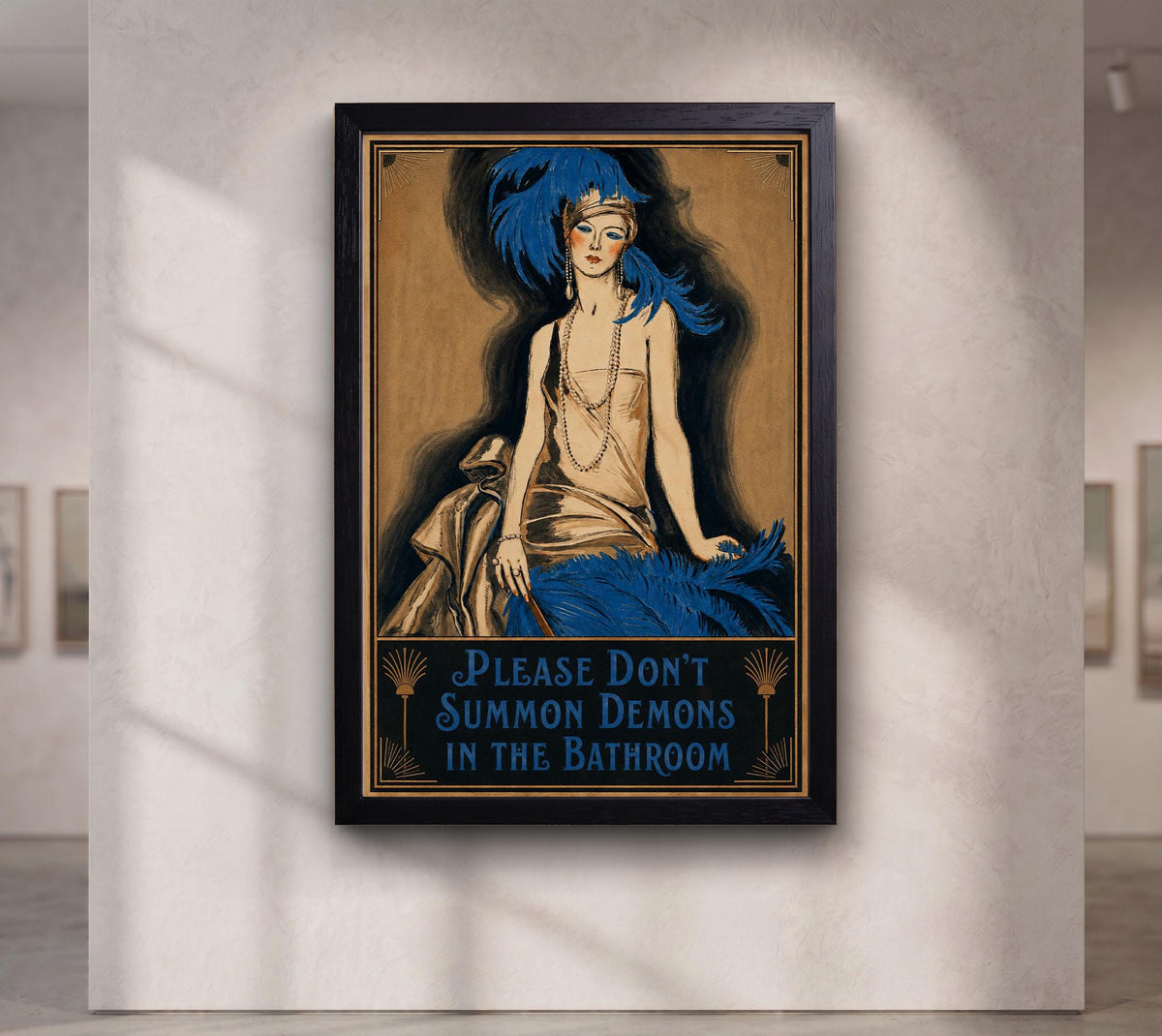 Don't Summon Demons ,Altered art, Witchy decor