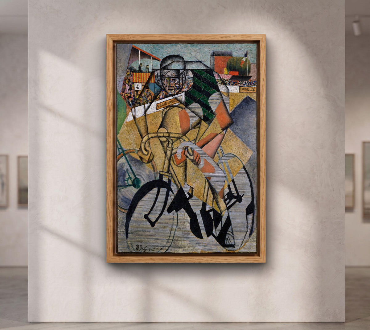 Jean Metzinger At the Cycle-Race Track Canvas, Cubist Cycling Wall Art