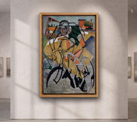 Jean Metzinger At the Cycle-Race Track Canvas, Cubist Cycling Wall Art