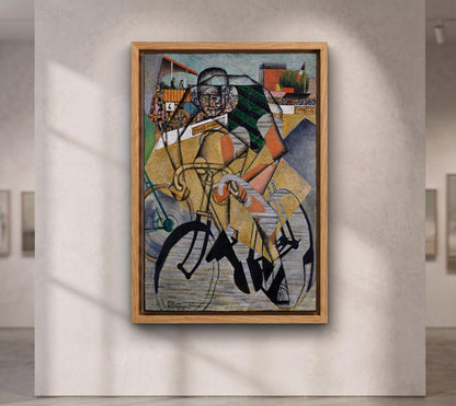Jean Metzinger At the Cycle-Race Track Canvas, Cubist Cycling Wall Art