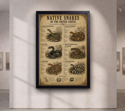 Native Snakes of the United States | Vintage