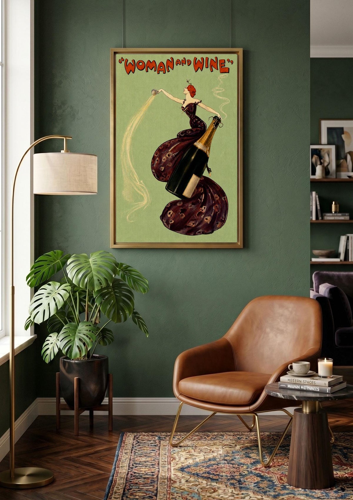 Woman and Wine by Dudley Hardy canvas wall art