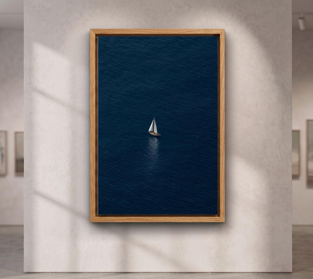 Sailboat Ocean Wall Art, Deep Blue Sea