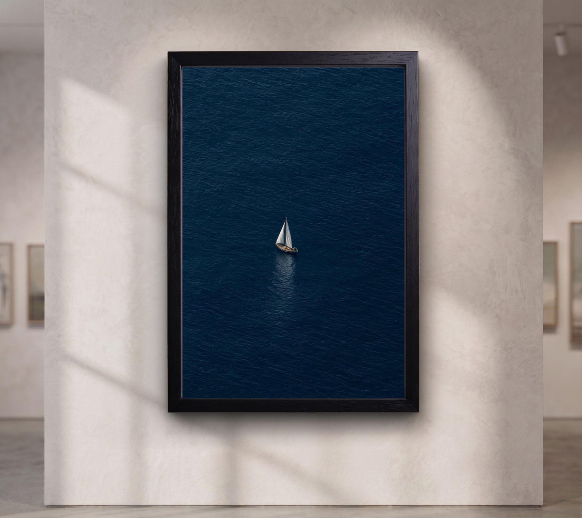 Sailboat Ocean Wall Art, Deep Blue Sea