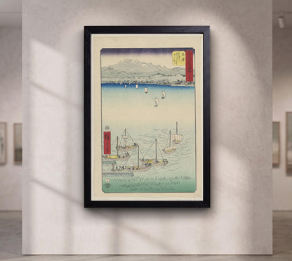 Sailboats, Ando Hiroshige, Japanese