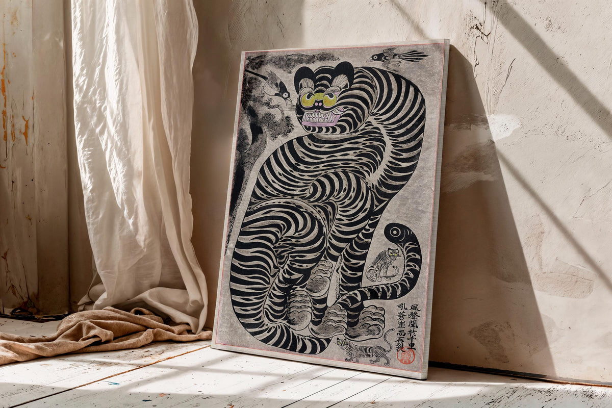 Talismanic Tiger canvas wall art