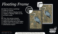 Grey Heron Wall Art, William Morris Botanical Print,