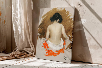 William Merritt Chase Japanese Woman with Kimono