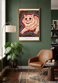 Kaleidoscope Cat by Louis Wain canvas wall art