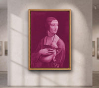 Pink Lady with an Ermine Canvas Print | Leonardo da Vinci