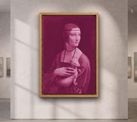 Pink Lady with an Ermine Canvas Print | Leonardo da Vinci
