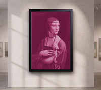 Pink Lady with an Ermine Canvas Print | Leonardo da Vinci