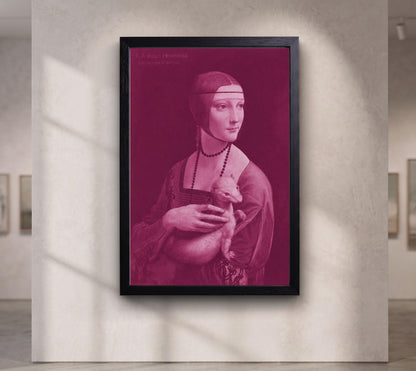 Pink Lady with an Ermine Canvas Print | Leonardo da Vinci