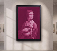 Pink Lady with an Ermine Canvas Print | Leonardo da Vinci