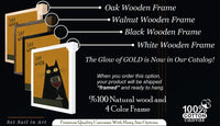Funny Black Cat Wine Wall Art, Say When Poster, Quirky Bar Cart Decor, Cat Lover Gift