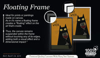 Funny Black Cat Wine Wall Art, Say When Poster, Quirky Bar Cart Decor, Cat Lover Gift