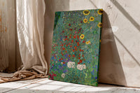 Gustav Klimt Farm Garden with Sunflowers