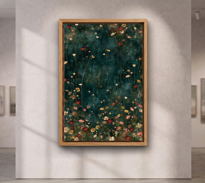 Emerald Wildflower Botanical Art
