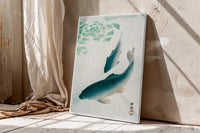 Blue Koi Fish Wall Art