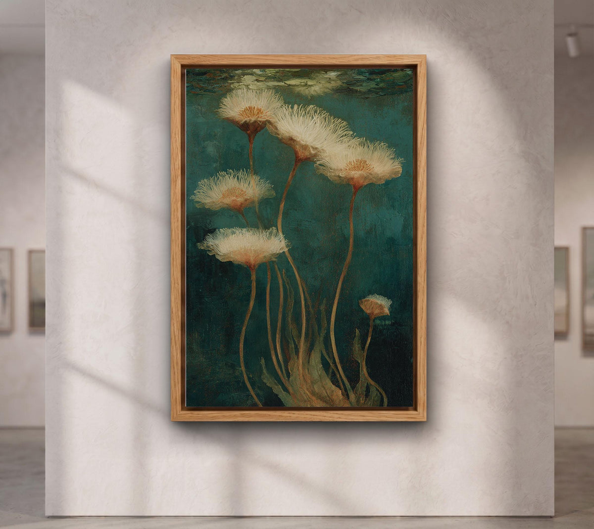 Emerald Underwater Botanical Flowers